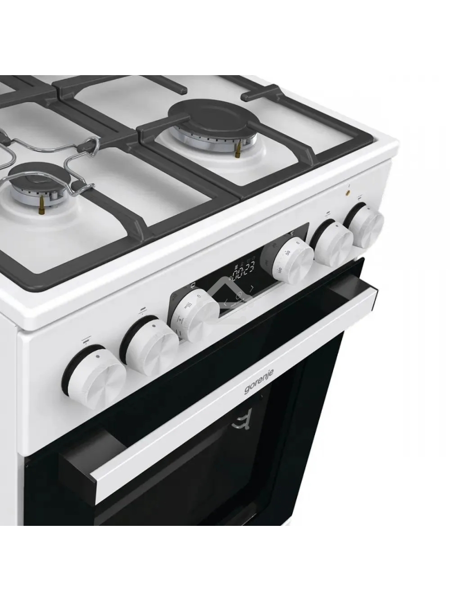 Плита комбинированная Gorenje GK5C42WF-B белый, конфорок 4 газовых, духовка 70 л, 50 см x 85 см x 59.4 см