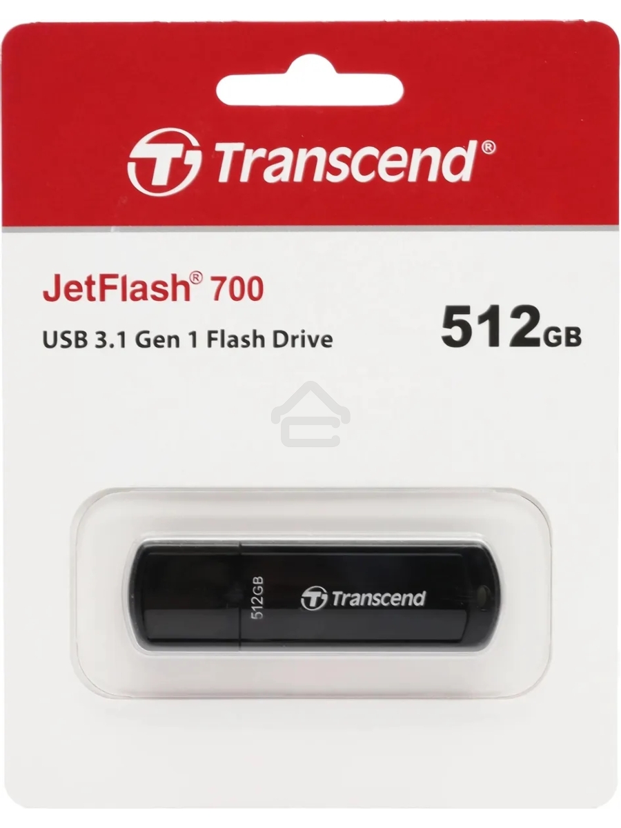 Флеш диск Transcend 512Gb Jetflash 700 TS512GJF700 USB3.0 черный