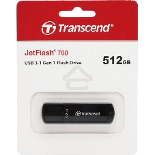 Флешка USB Transcend Jetflash 700 (TS512GJF700), 512Gb, USB 3.0, R/W 70/30, черный