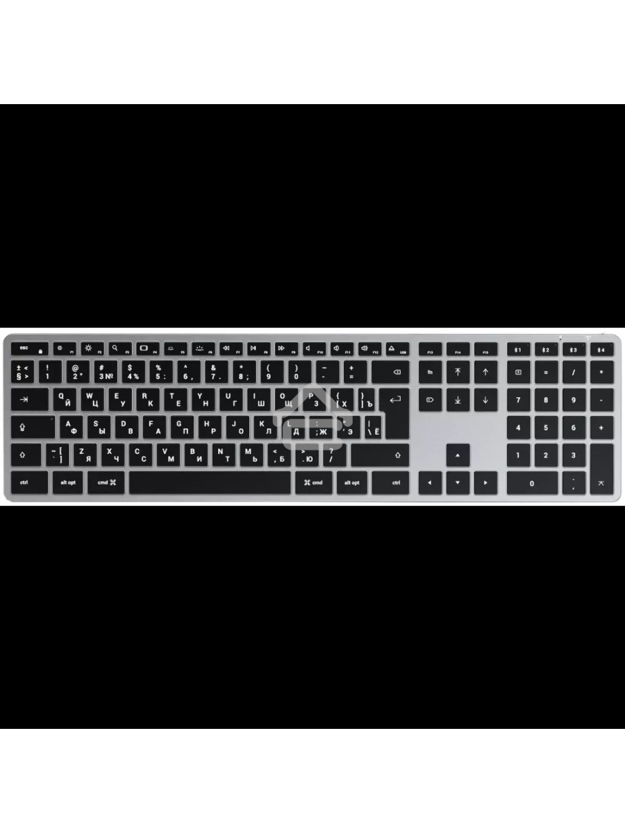 Клавиатура беспроводная Satechi Slim X3 Bluetooth Backlit Keyboard, Bluetooth, Серый космос, ST-BTSX3M-RU
