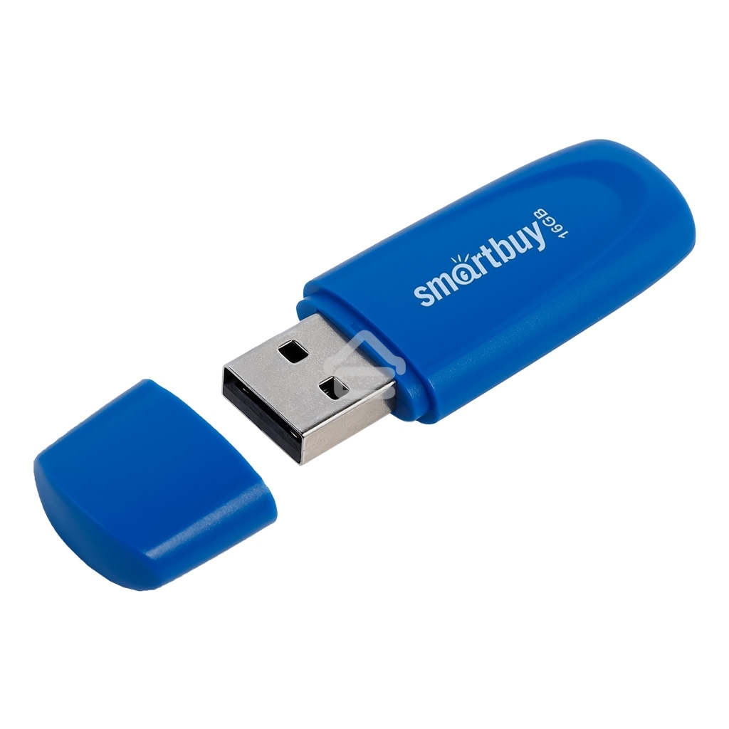 Флешка USB R/W SmartBuy R/W Scout Blue (SB016GB2SCB), 16Gb, USB 2.0, R/W 15/12, синий