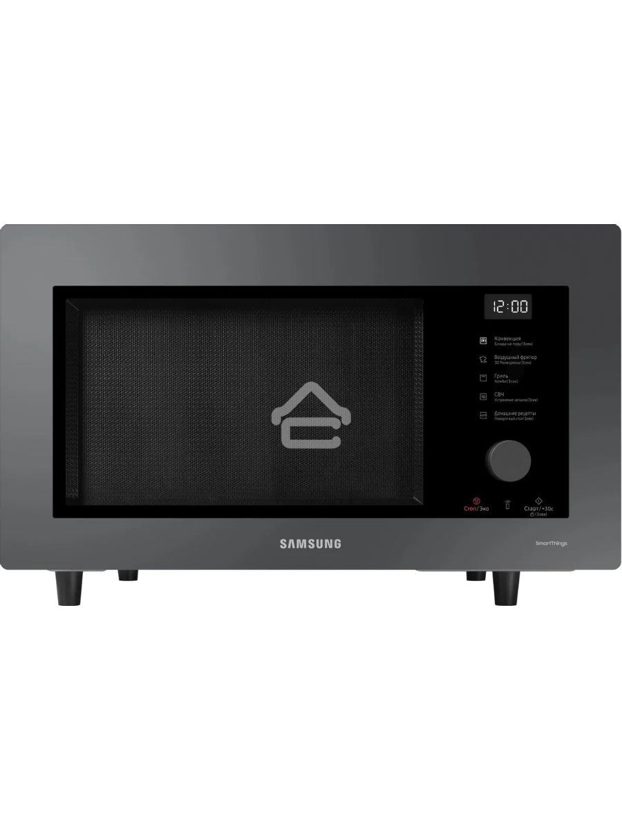 Микроволновая печь Samsung MC32DB7746KC/BW антрацит, 32 л, 1400 Вт, переключатели - поворотный механизм/сенсор