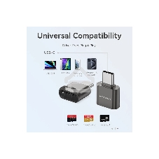 Кард-ридер Vention OTG USB 2.0 CM/MicroSD - Серый