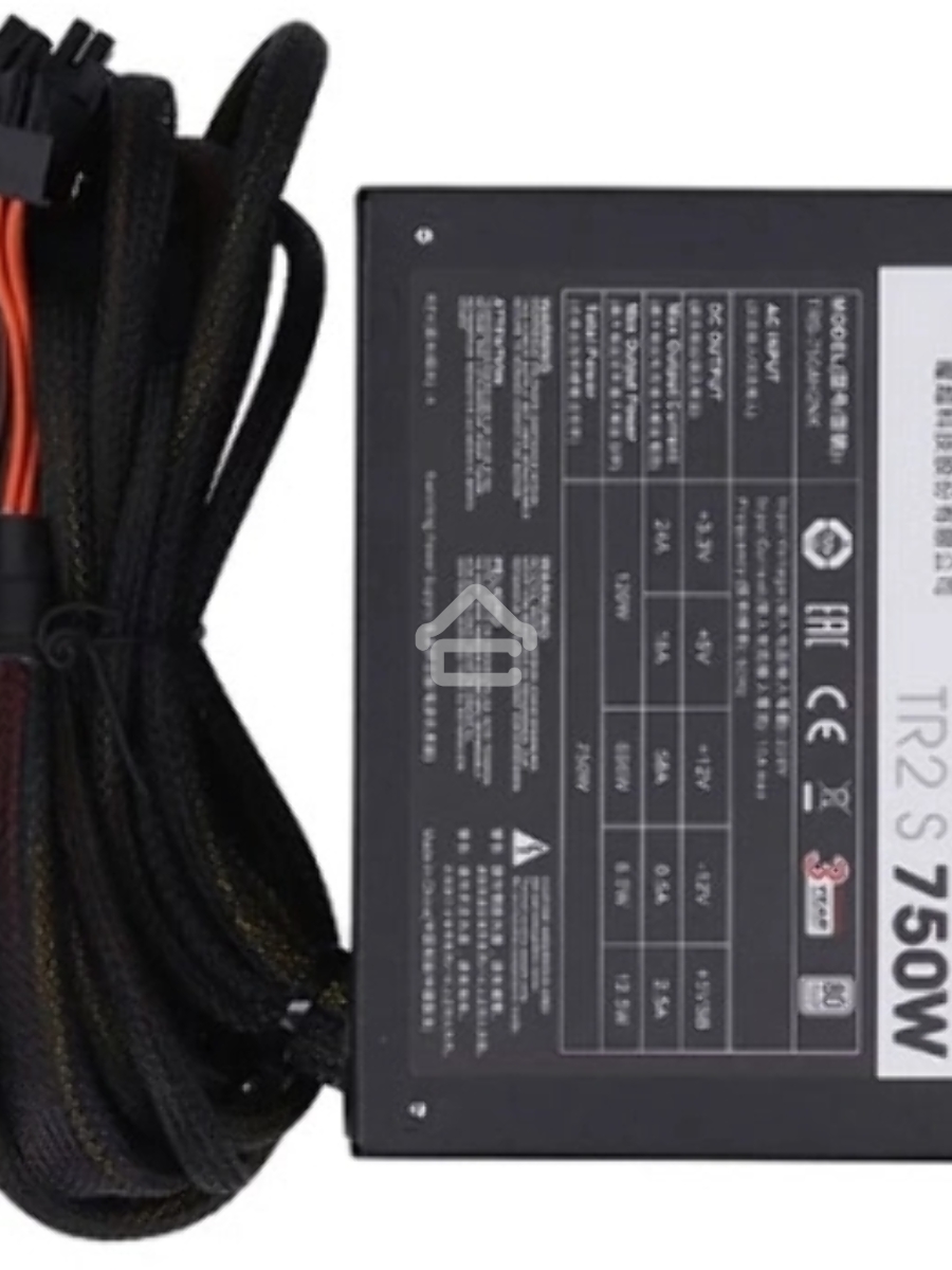 Блок питания Thermaltake TR2 S 750W (PS-TRS-0750NN2AWE-1), 750Вт, 80 Plus, 120мм, черный