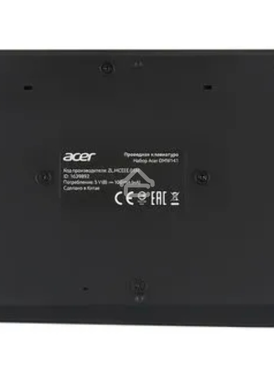 Клавиатура + мышь Acer OMW141 клав:черный мышь:черный USB