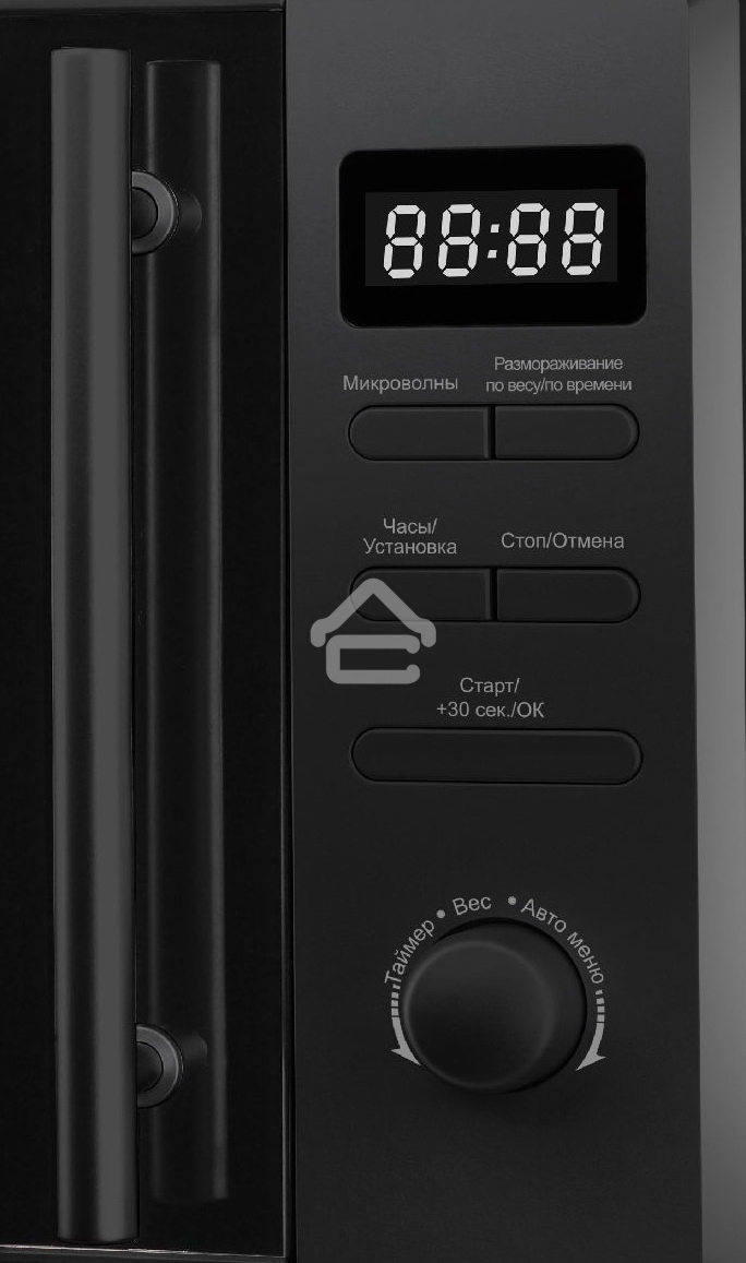 Микроволновая печь Evelux MW 203 B черный, 20 л, 700 Вт, кнопки/поворотный механизм