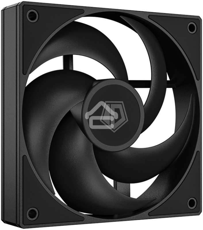 Вентилятор для корпуса ID-Cooling AS-120-K черный, 120 мм, 2000 об/мин, 27.2 дБ, 4 pin