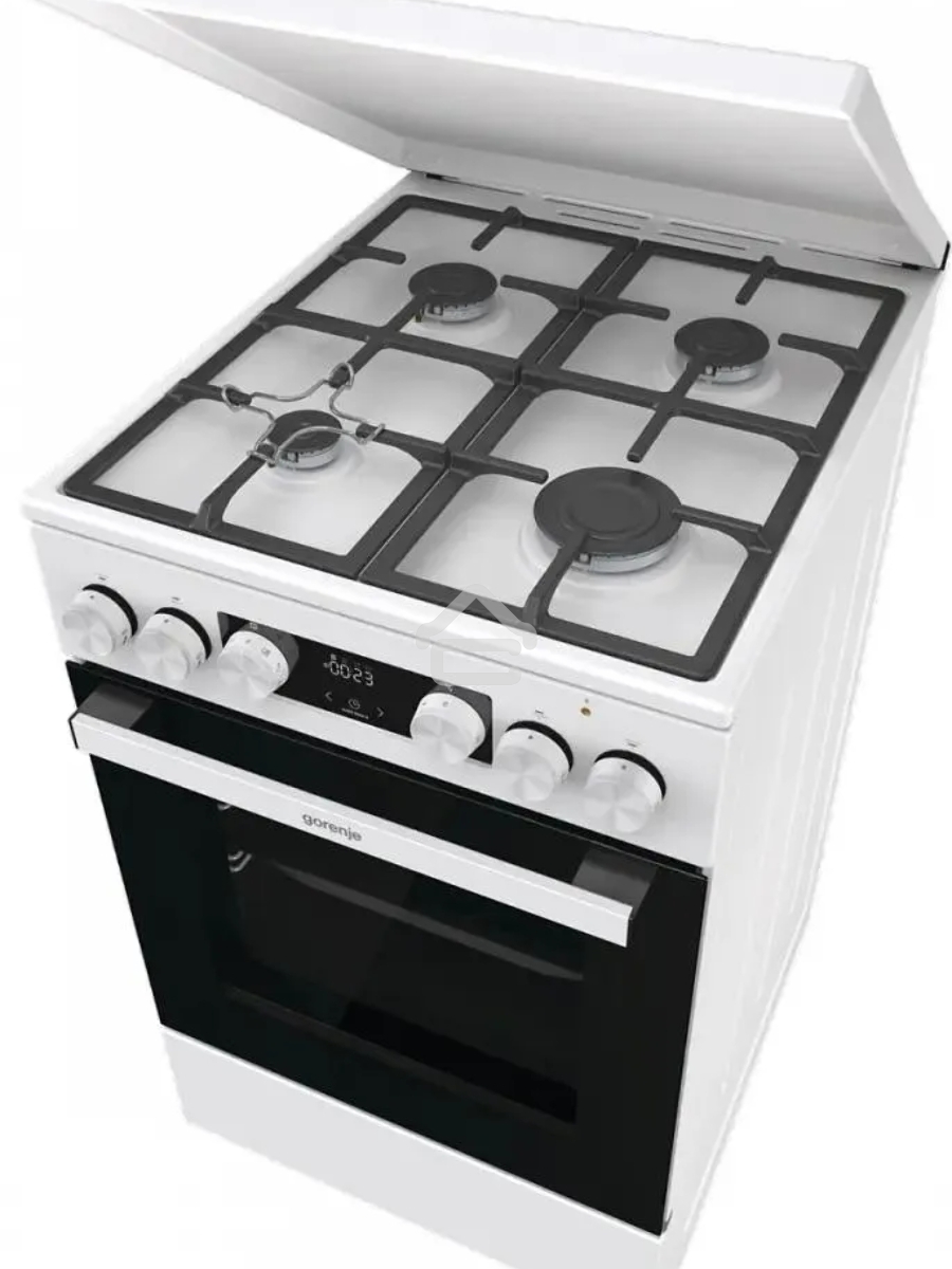 Плита комбинированная Gorenje GK5C42WF-B белый, конфорок 4 газовых, духовка 70 л, 50 см x 85 см x 59.4 см