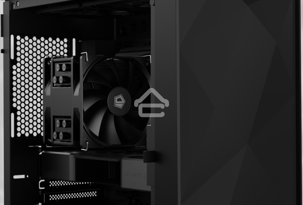 Кулер для процессора ID-COOLING SE-214-XT PLUS черный 120мм алюминий/медь 1800rpm 35.2db 4-pin 200W 150мм