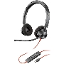 Гарнитура проводная Poly BW 3320 Stereo -M USB-C HS +USB-C/A черный