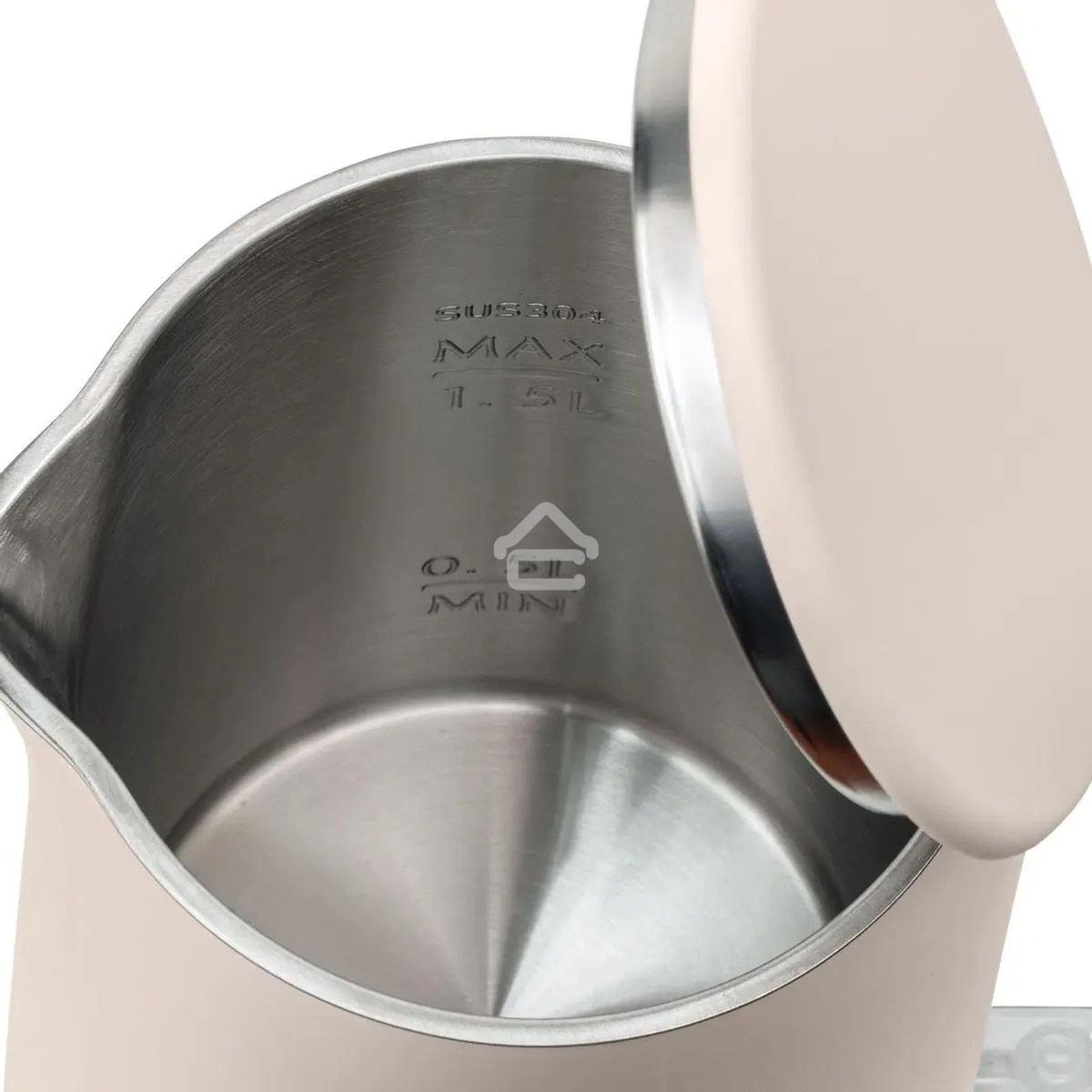 Чайник электрический Galaxy Line GL 0327, пудровый, пластик, 1800 Вт, 1,5 л