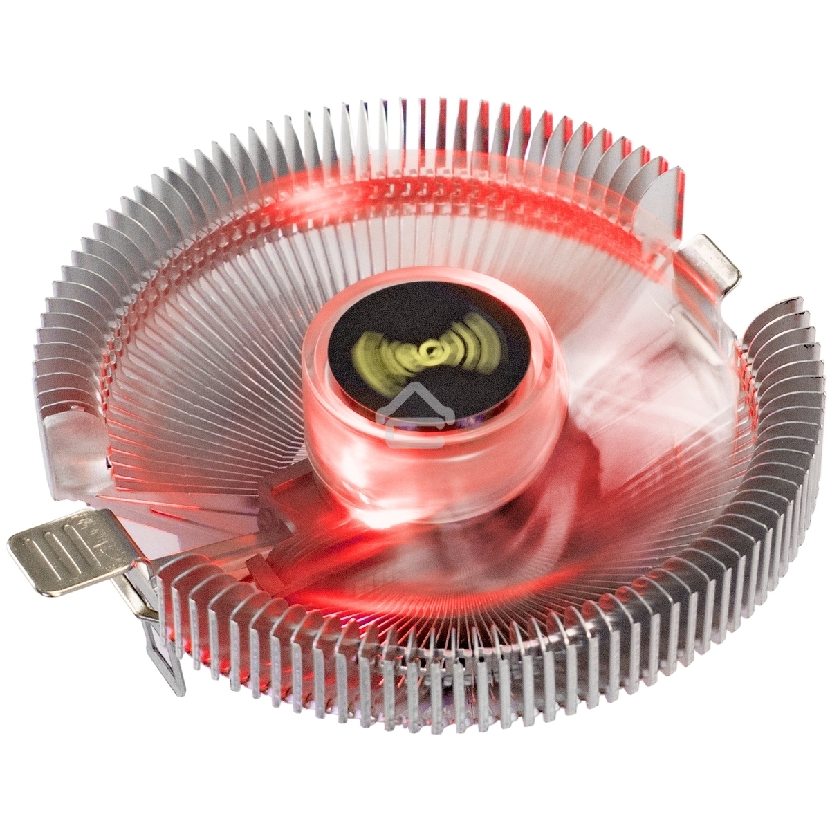 Кулер для процессора ExeGate Wizard EE91-PWM.RED серебристый, 90 мм, алюминий, 2400 об/мин, 24 дБ, 4 pin, 75 Вт, 45 мм