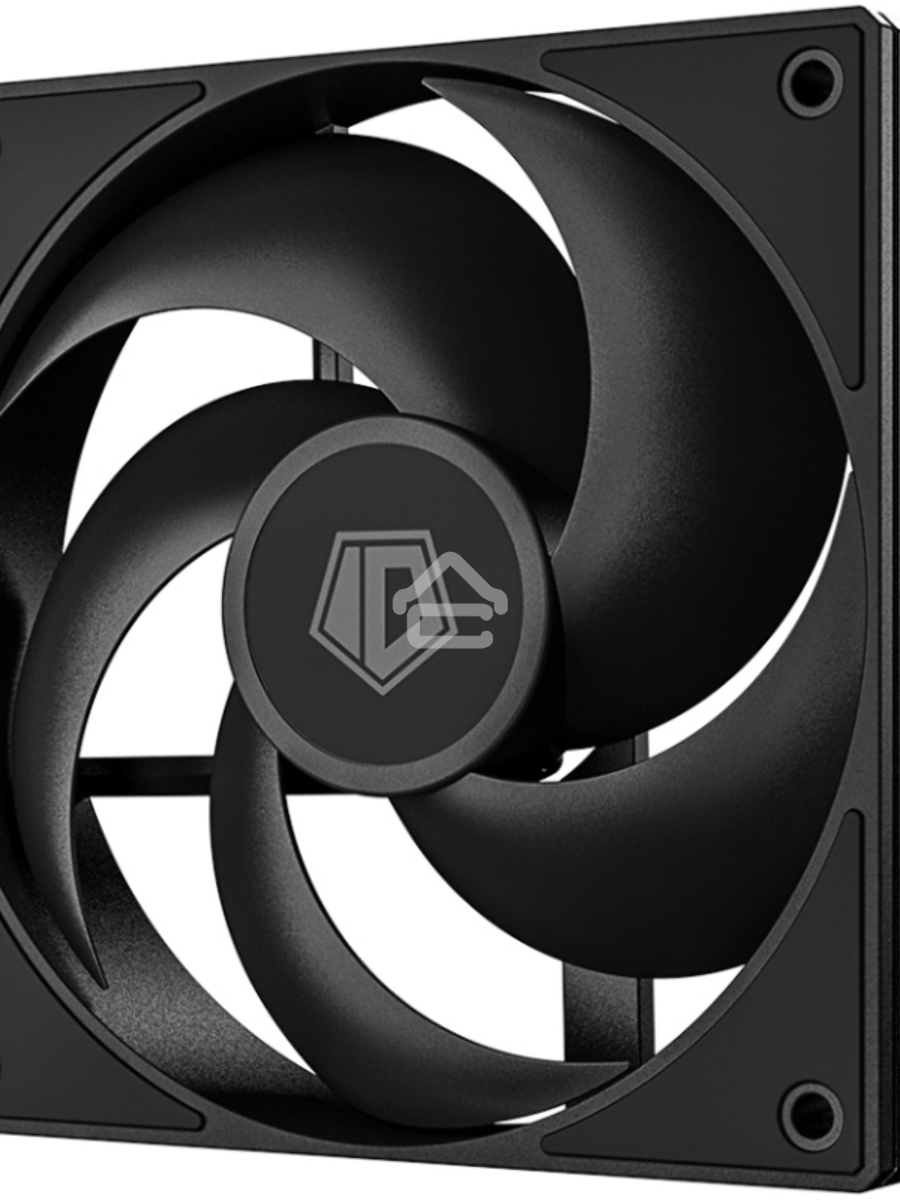 Вентилятор для корпуса ID-Cooling AS-120-K черный, 120 мм, 2000 об/мин, 27.2 дБ, 4 pin