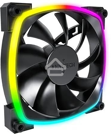 Вентилятор для корпуса Montech AX120 ARGb 120х120x25 черный 4-pin 27дБ (AX120 PWM BLACK) Ret