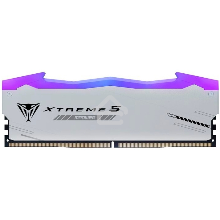 Оперативная память Patriot Viper Xtreme 5, DDR5, 32Gb (2x16GB), 6000MHz, CL30, DIMM, с радиаторами, RGb, серебристый