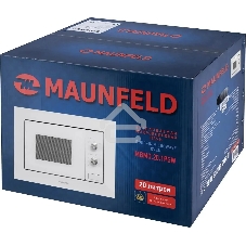 Микроволновая печь встраиваемая Maunfeld MBMO.20.1PGW белый, 20 л, 800 Вт, переключатели - поворотный механизм