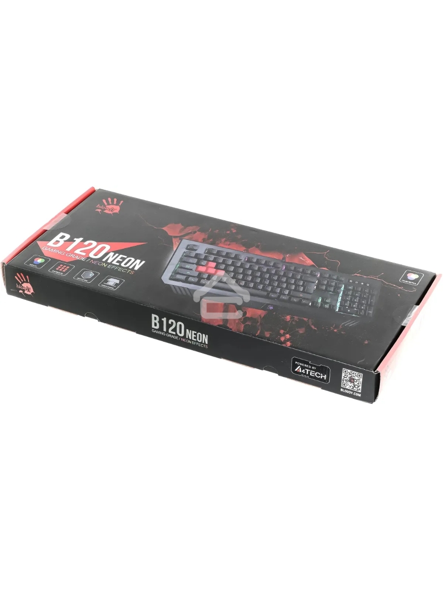 Клавиатура A4Tech Bloody B120N проводная USB черный