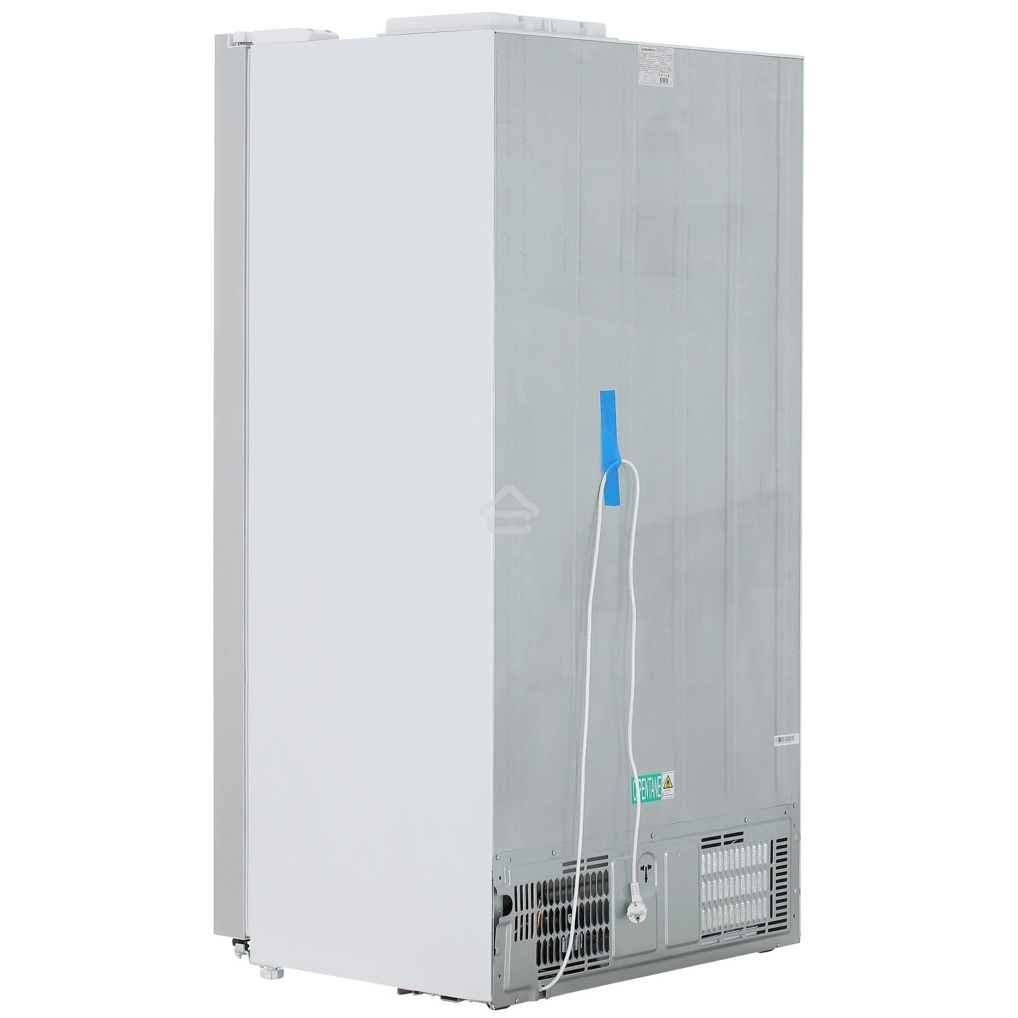 Холодильник Maunfeld MFF177NFW белый глянец двухкамерный 263/170л морозилка сбоку, No Frost, Side by Side