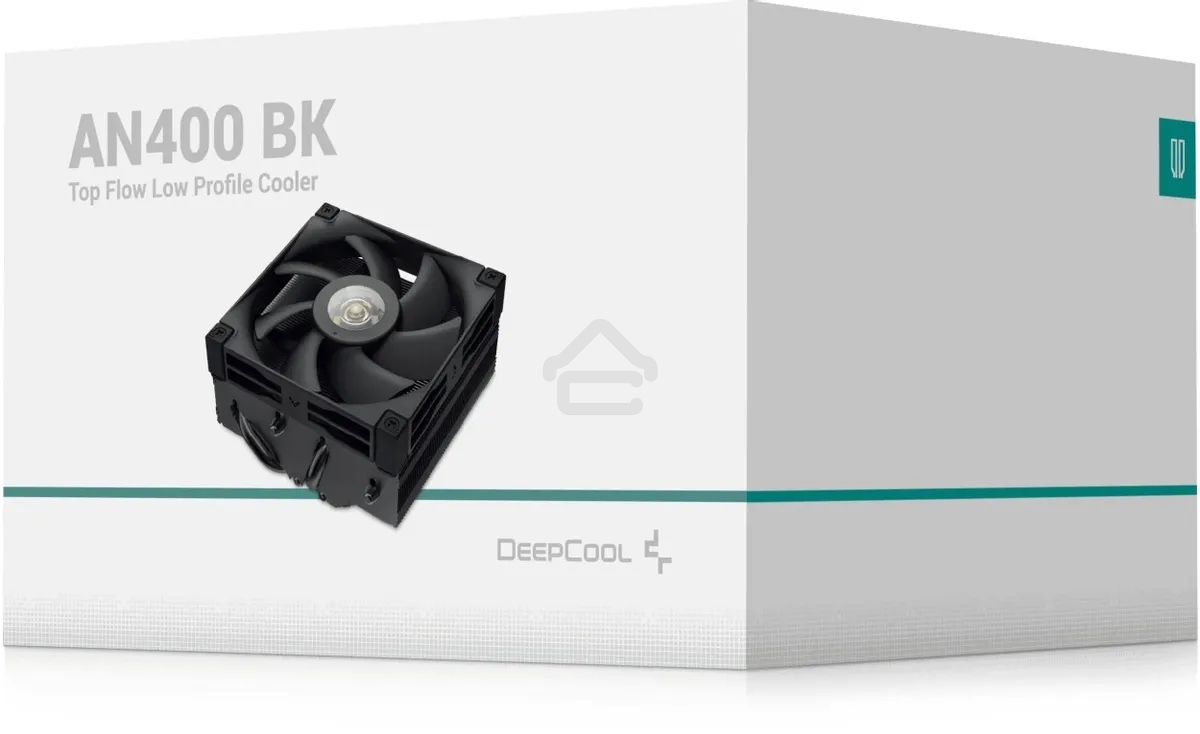 Кулер для процессора DEEPCOOL AN400 черный, 92 мм, алюминий/медь, 2950 об/мин, 23.2 дБ, 4 pin, 150 Вт, 52.5 мм