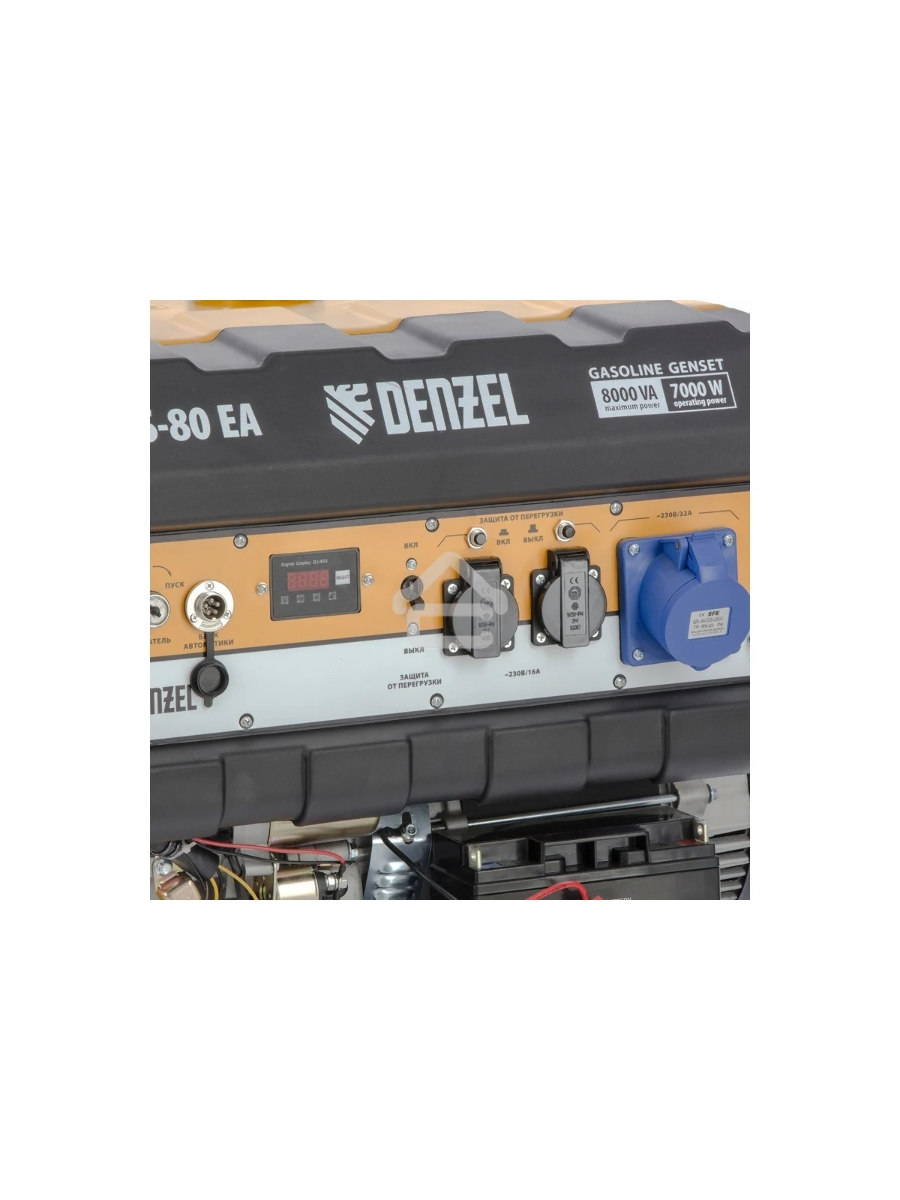 Электрогенератор бензиновый Denzel PS 80 EA, 8 кВт, 85 дБ, 90 кг