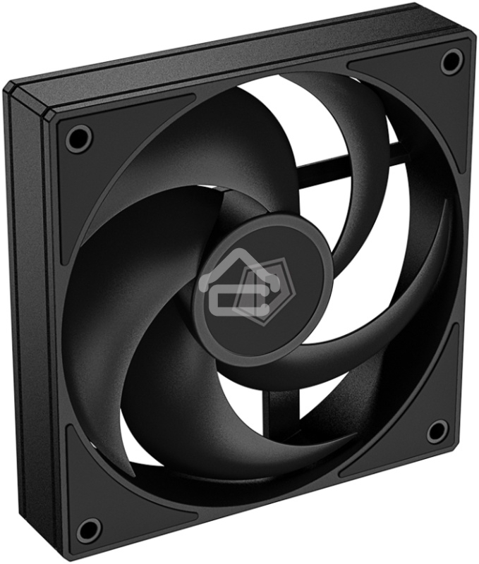 Вентилятор для корпуса ID-Cooling AS-120-K черный, 120 мм, 2000 об/мин, 27.2 дБ, 4 pin