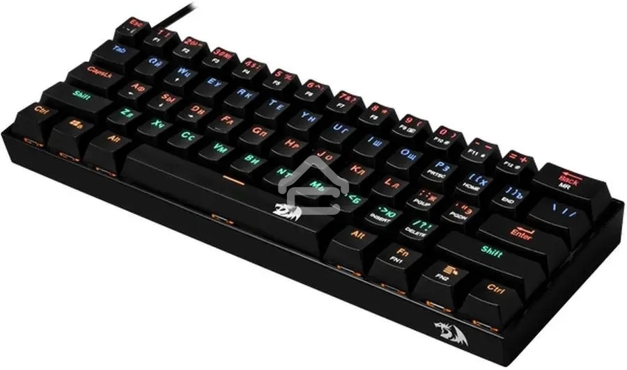 Клавиатура проводная Defender Redragon Lakshmi, USB, черный