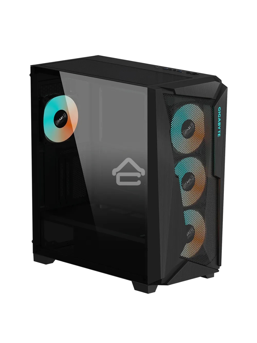Корпус Gigabyte C301 Glass MidTower, ATX, USB-C x1, USB3.0 x2, Audio I/O, GPU:400mm, Black, TG