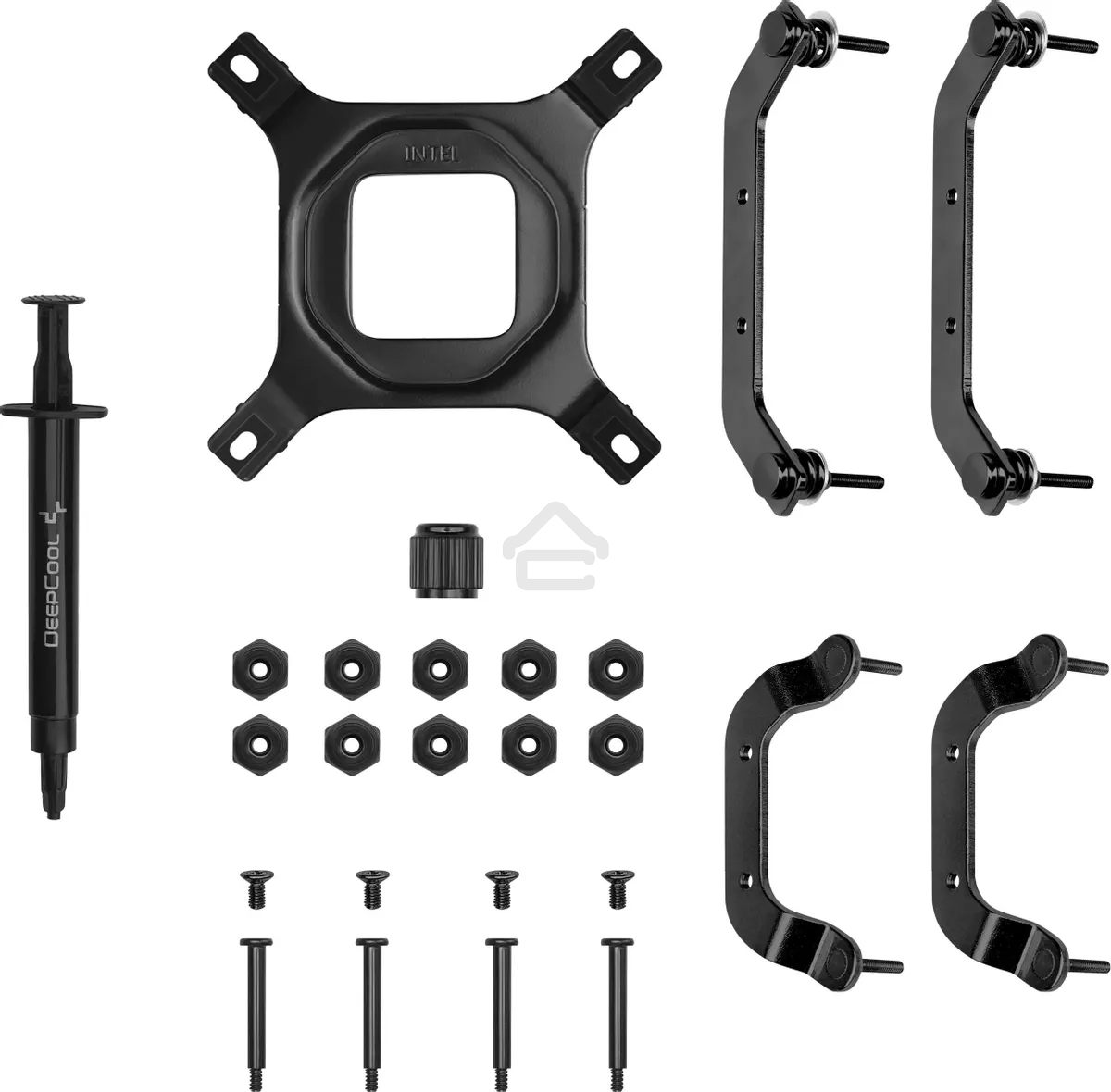 Кулер для процессора DEEPCOOL AN400 черный, 92 мм, алюминий/медь, 2950 об/мин, 23.2 дБ, 4 pin, 150 Вт, 52.5 мм