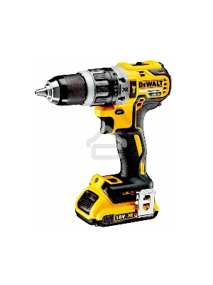 Дрель-шуруповерт DeWalt DCD796D2-QW, Аккумуляторная, 18В, 2 АКБ, Ударная, Кейс