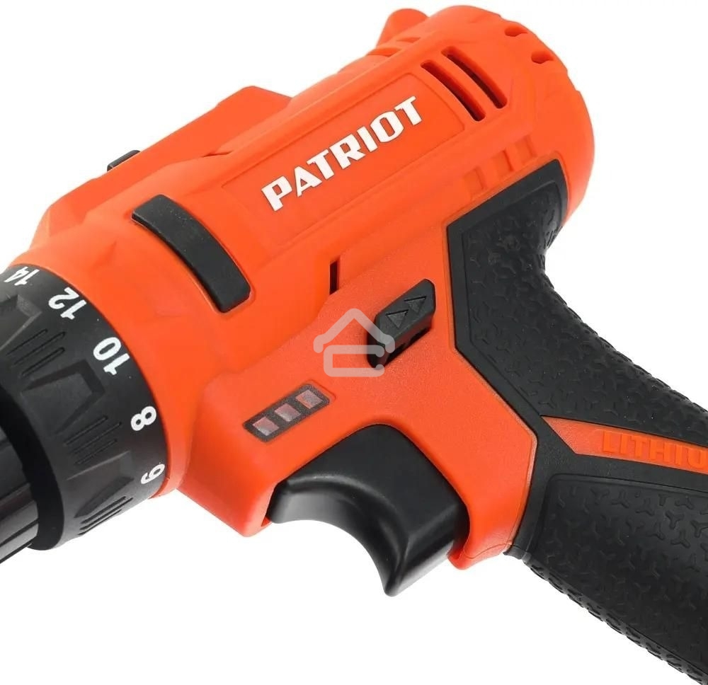 Дрель-шуруповерт Patriot BR 187UES, Аккумуляторная, 18В, 2 АКБ, Кейс