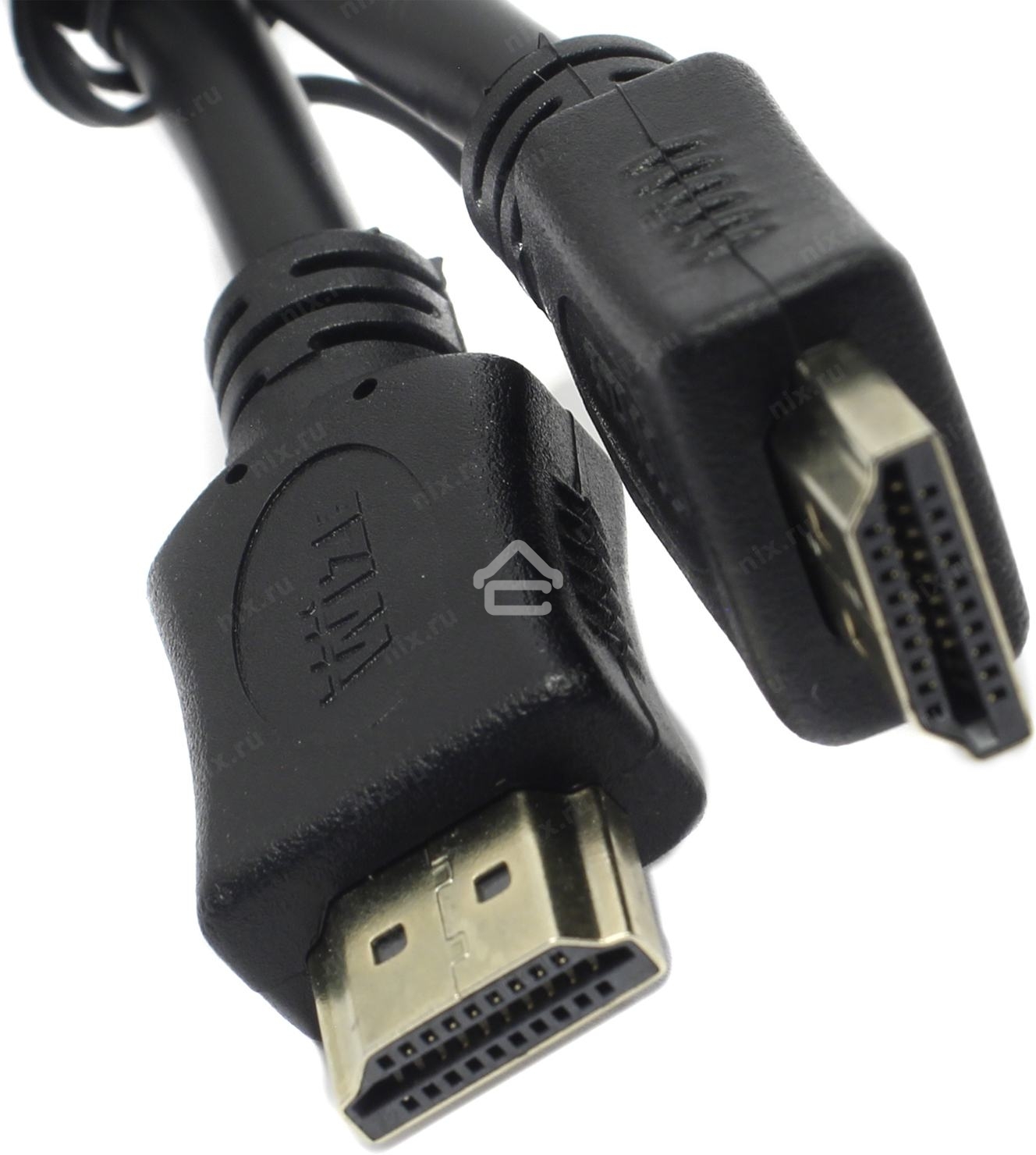 Кабель HDMI C-HM-HM-1.8M Wize, 1.8 м, v.2.0, 19M/19M, позол.разъемы, экран, черный, пакет