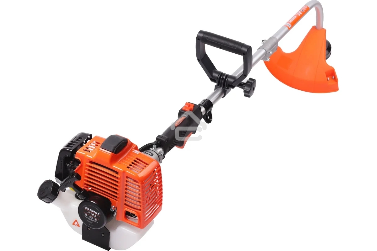 Триммер бензиновый PATRIOT PT 233 (1+1) 1л.с, 23сс,полуавтоматическая катушка, изогнутая разборная штанга, D-образная рукоятка, низкий вес, плечевой ремень