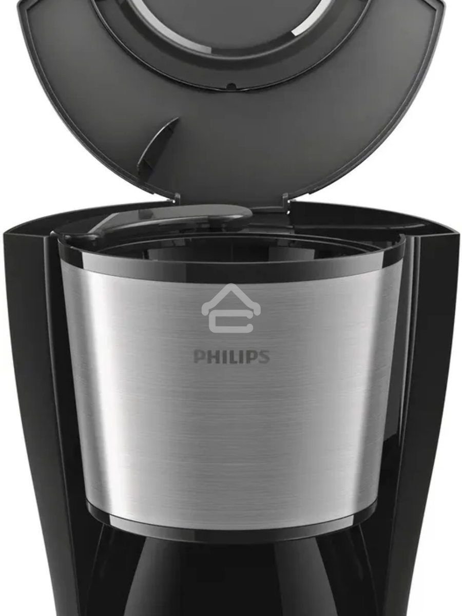 Кофеварка капельная Philips HD7462/20 черный/серебристый, исп. кофе - молотый, 1.2 л, 1000 Вт