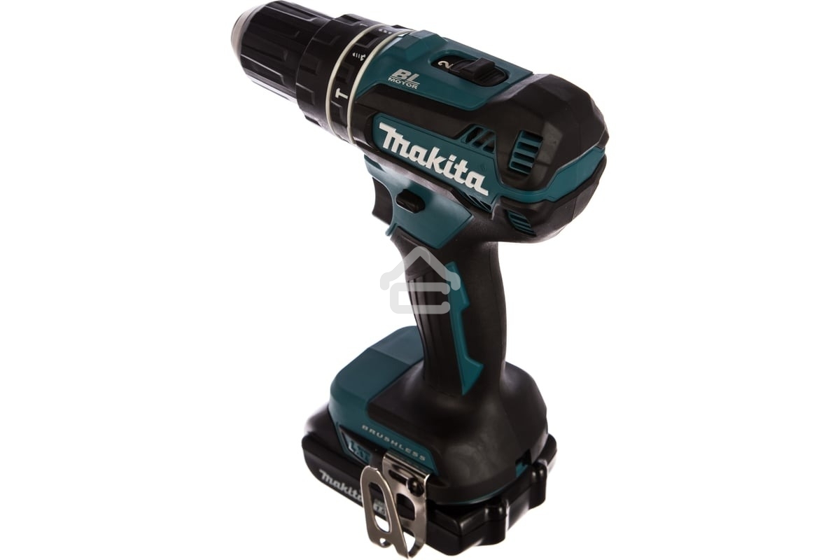 Аккумуляторная дрель-шуруповерт Makita DHP485SYE б\щет, 18В, 2х1.5 АчLi-ion, БЗП-13мм,0-500\1900об\м, 50\25Нм