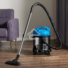 Пылесос Deerma DEM-TJ151W синий/серебристый, 250/1400 Вт, уборка сухая/влажная/сбор жидкости, пылесборник мешок/контейнер 21 л