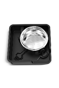 Кофеварка рожковая BQ CM5002 серебристый/чёрный, исп. кофе - зерновой/молотый, 2,8 л, 2400 Вт, 19 бар