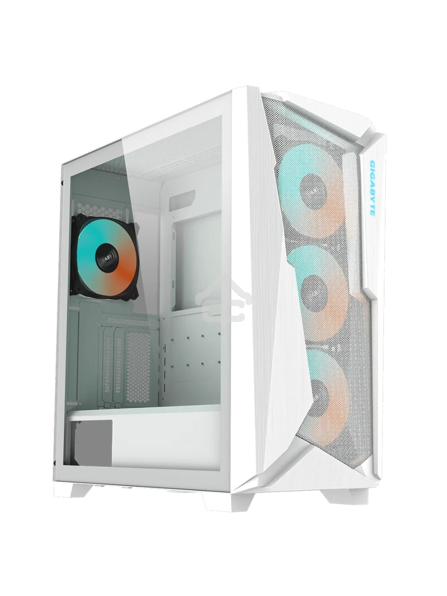 Корпус Gigabyte C301 Glass White MidTower, ATX, USB-C x1, USB3.0 x2, Audio I/O, GPU:400mm, Black, TG