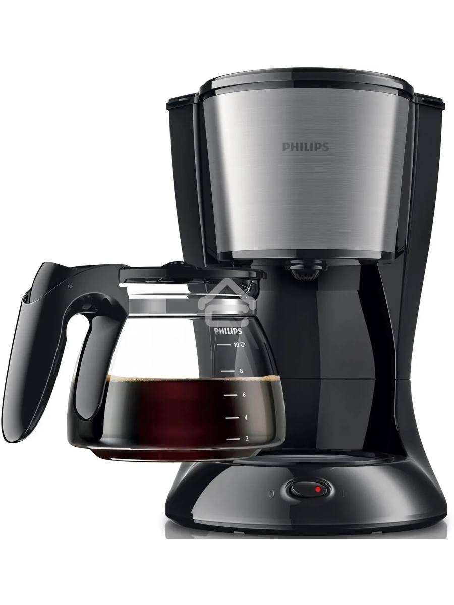 Кофеварка капельная Philips HD7462/20 черный/серебристый, исп. кофе - молотый, 1.2 л, 1000 Вт
