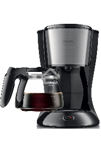 Кофеварка капельная Philips HD7462/20 черный/серебристый, исп. кофе - молотый, 1.2 л, 1000 Вт