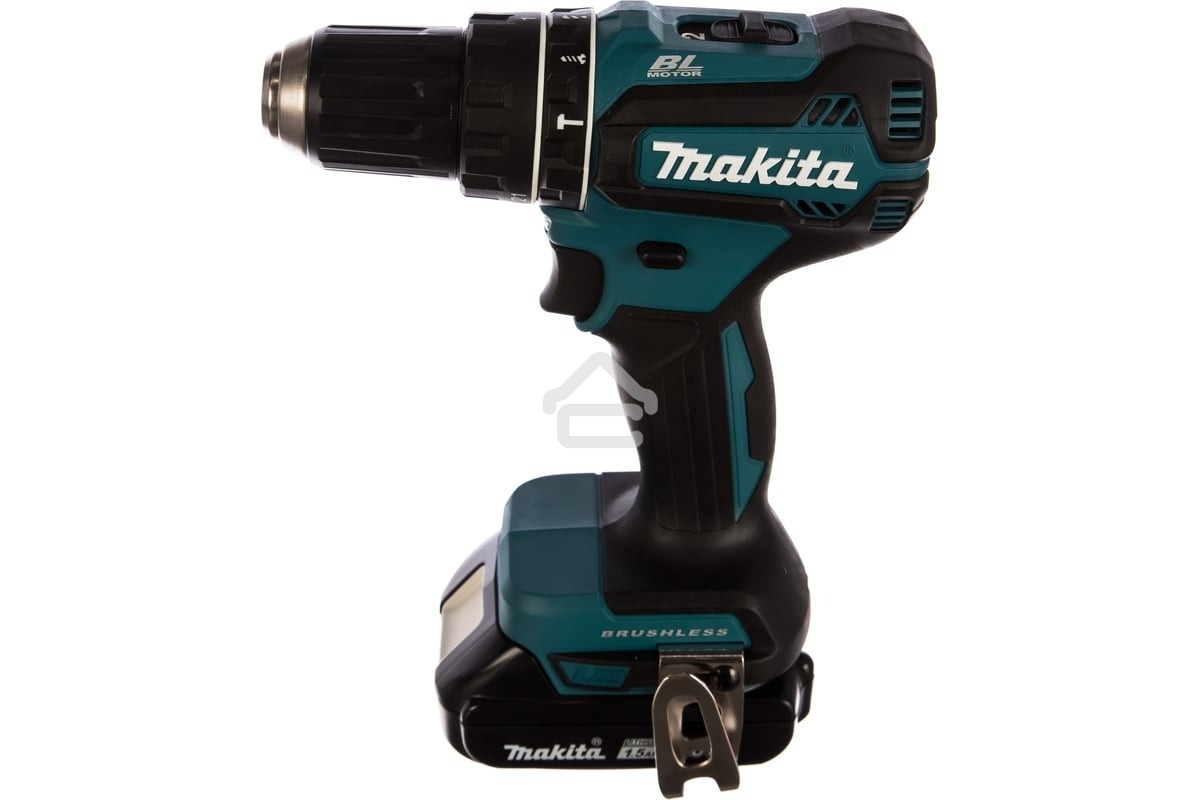 Аккумуляторная дрель-шуруповерт Makita DHP485SYE б\щет, 18В, 2х1.5 АчLi-ion, БЗП-13мм,0-500\1900об\м, 50\25Нм