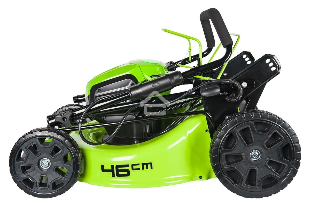 Газонокосилка аккумуляторная GreenWorks GD60LM51SPk4, 60V, 51 см, самоходная, бесщеточная, c 1хАКБ 4Ач и ЗУ (2514307UB)