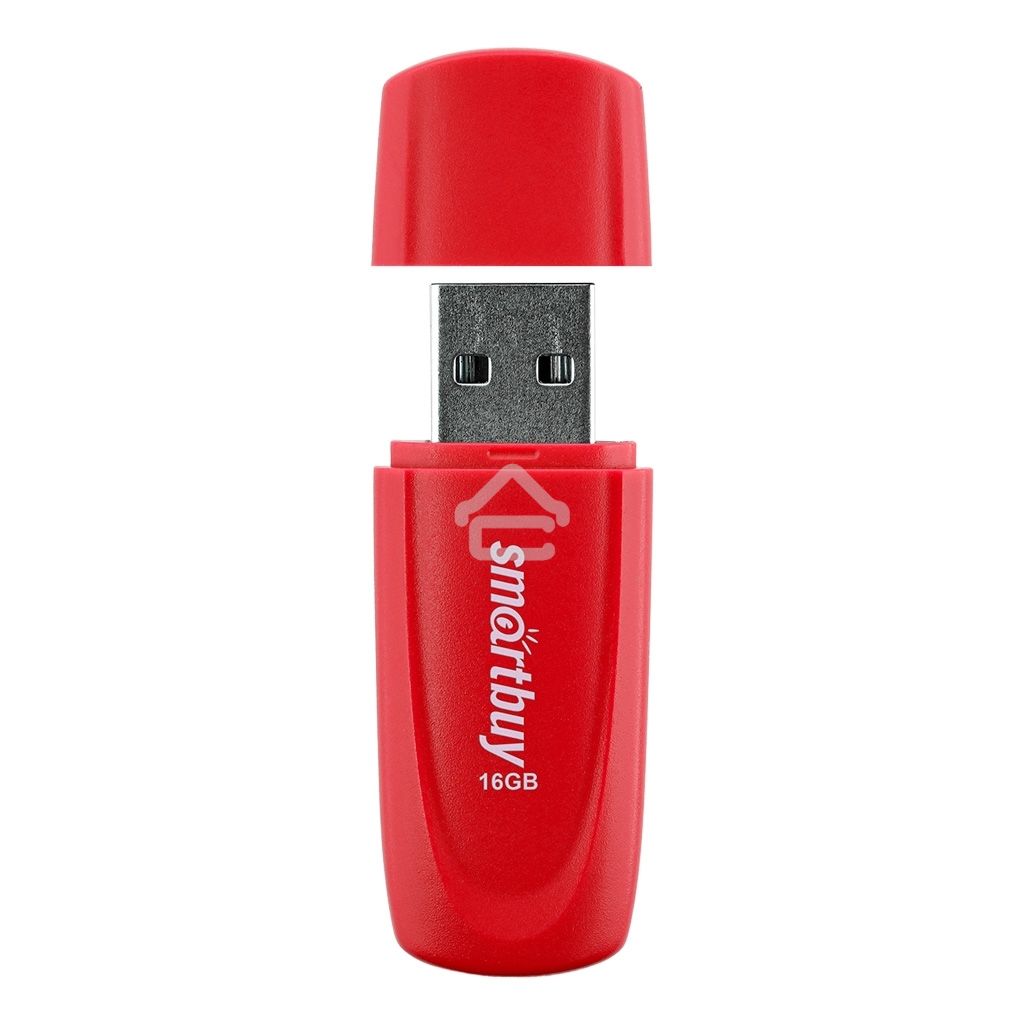 Флешка USB R/W SmartBuy R/W Scout Red (SB016GB2SCR), 16Gb, USB 2.0, R/W 15/12, красный