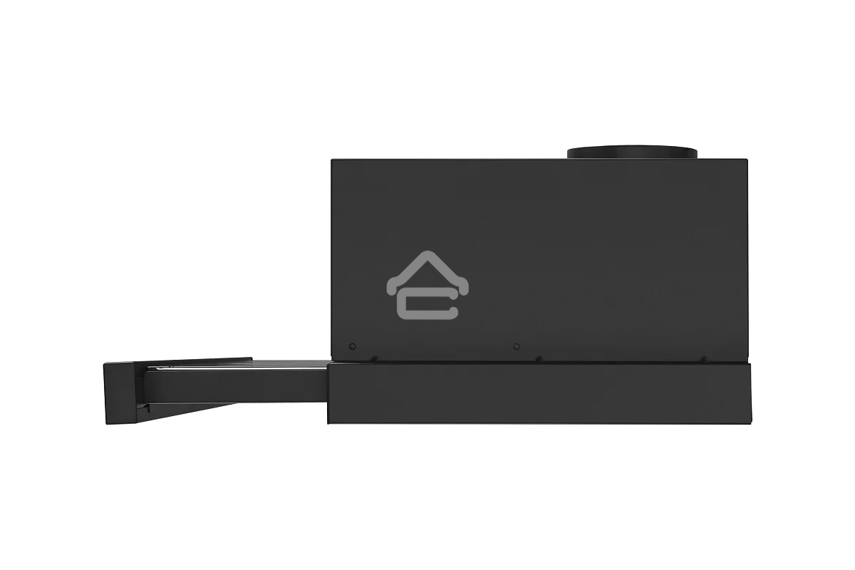 Вытяжка телескопическая HOMSair Flat 60 Glass черный, 60 см, 520 куб. м/ч, 45 дБ