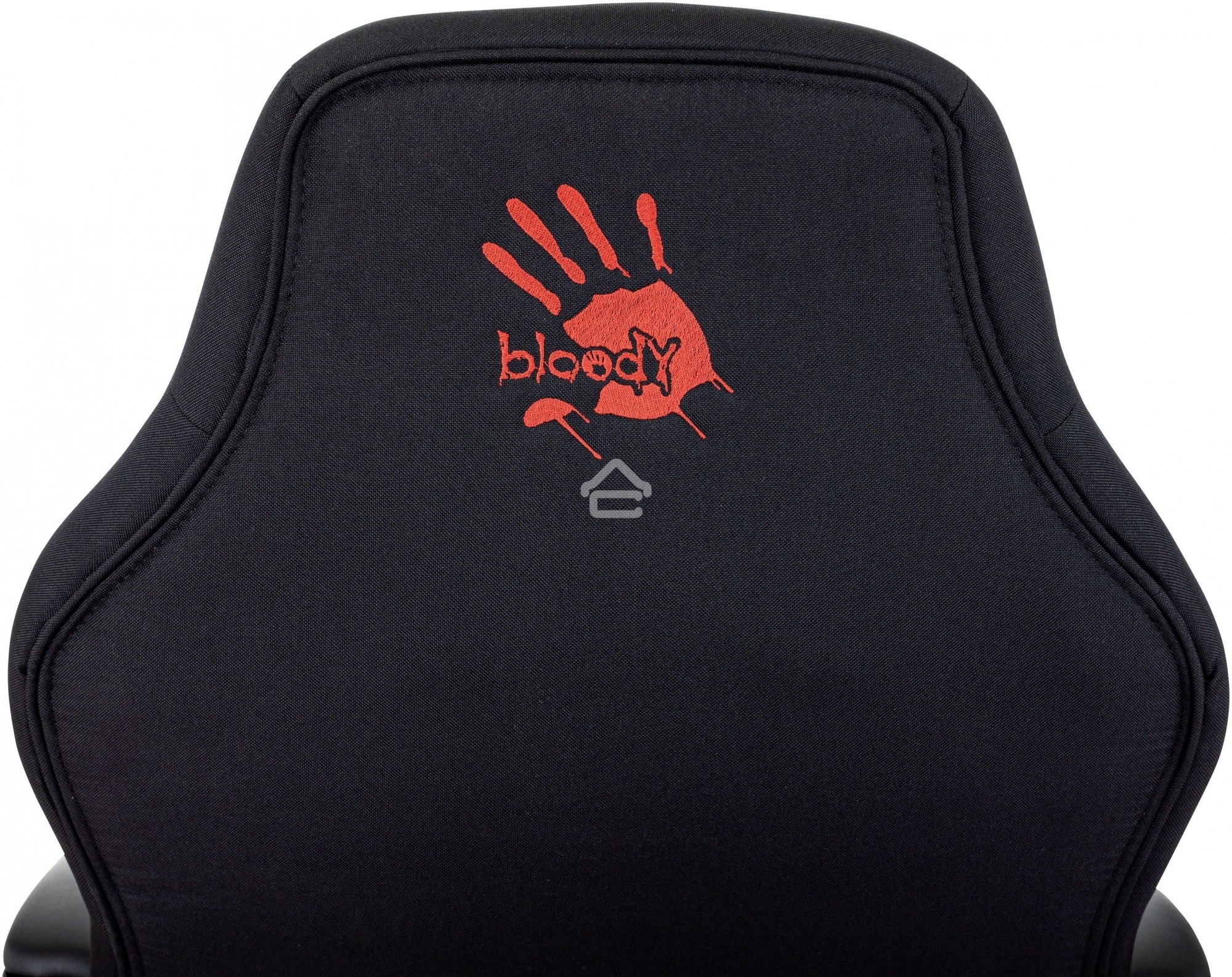 Кресло игровое A4Tech Bloody GC-190 черный/красный, текстиль/эко.кожа, крестов. пластик