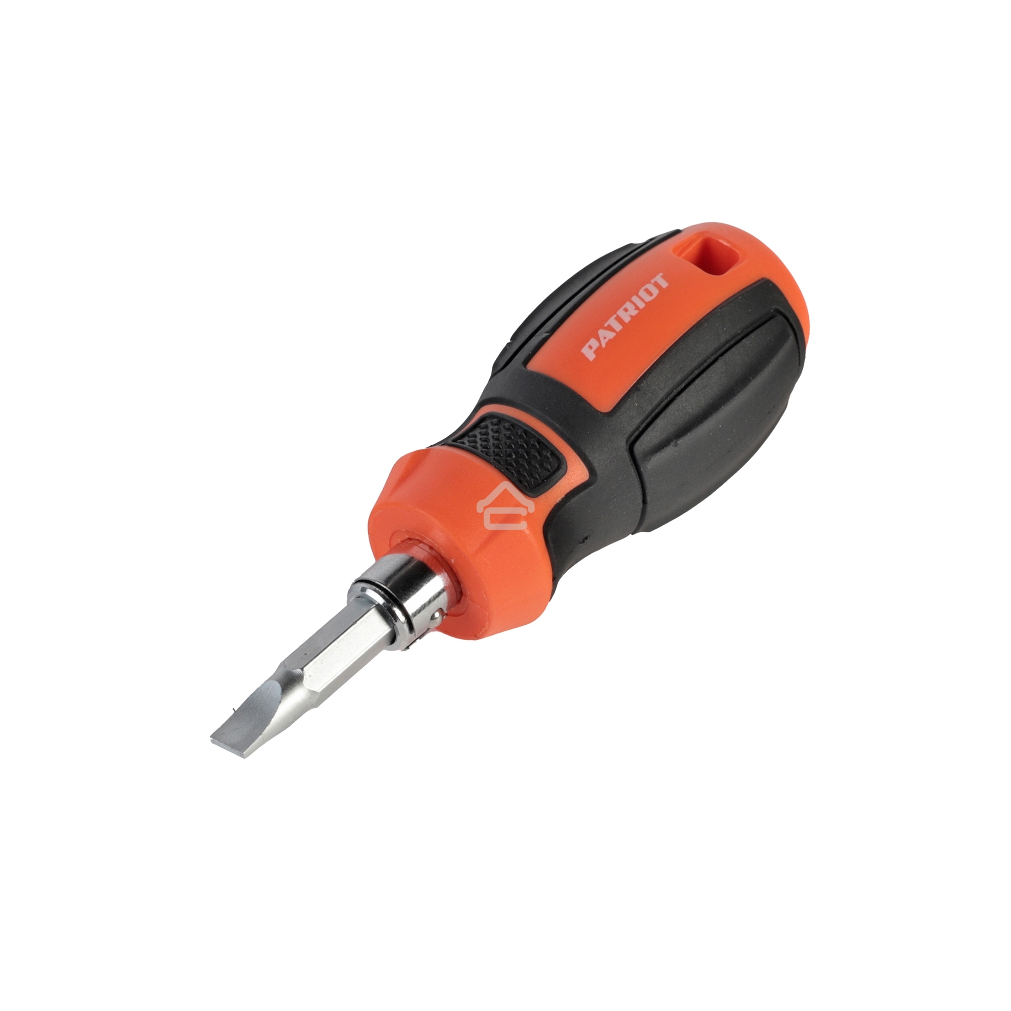 Отвертка Patriot с двусторонним стержнем, CR-V, PH2-SL6 x 38, двухкомпонентная рукоятка