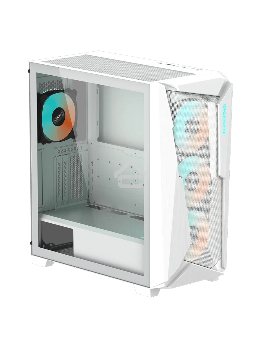 Корпус Gigabyte C301 Glass White MidTower, ATX, USB-C x1, USB3.0 x2, Audio I/O, GPU:400mm, Black, TG