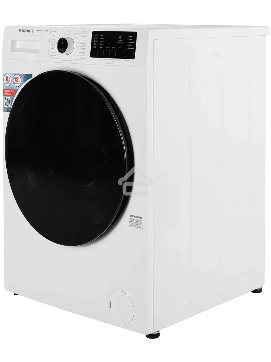 Стиральная машина Kraft KF-MDS12146W белый, загрузка фронтальная 12 кг, 1400 об/мин., класс: А+++