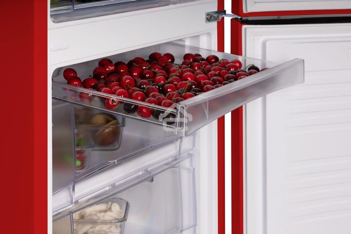 Холодильник Nordfrost NRB 162NF R красный двухкамерный 205/105 л морозилка снизу