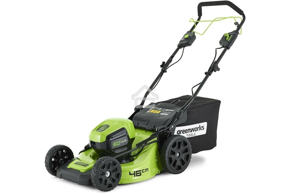 Газонокосилка аккумуляторная GreenWorks GD60LM51SPk4, 60V, 51 см, самоходная, бесщеточная, c 1хАКБ 4Ач и ЗУ (2514307UB)