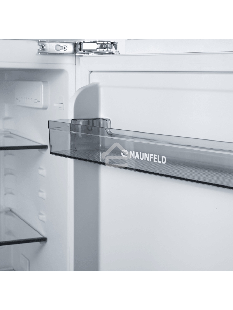 Встраиваемый холодильник Maunfeld MBL88SWGR Inverter белый однокамерный 135 л морозилка отсутствует, капельная система